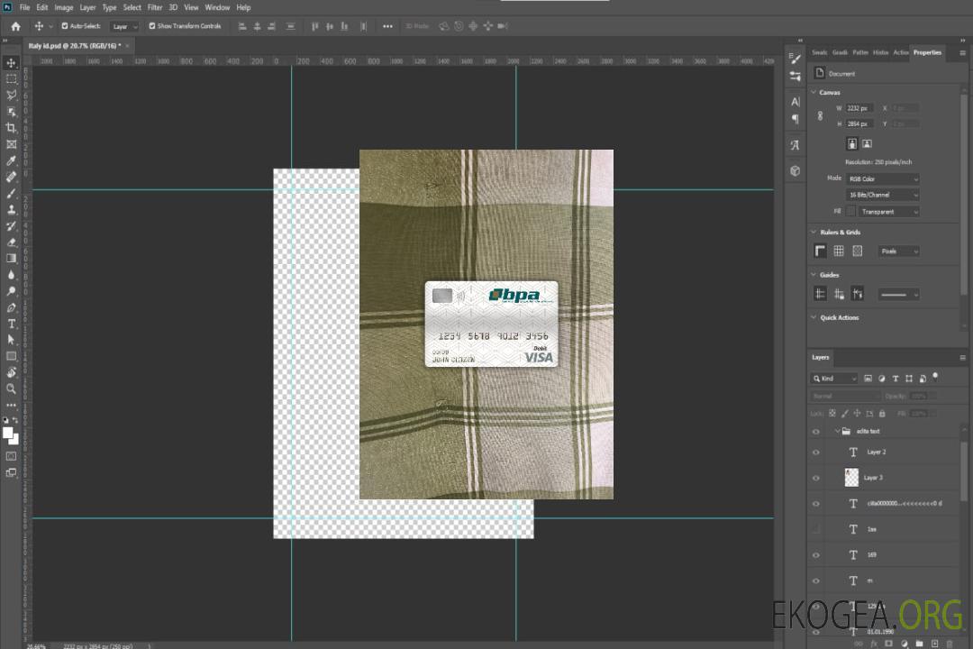 Cuba Banco popular de ahorro (bpa) carte de débit visa bancaire avant photo template